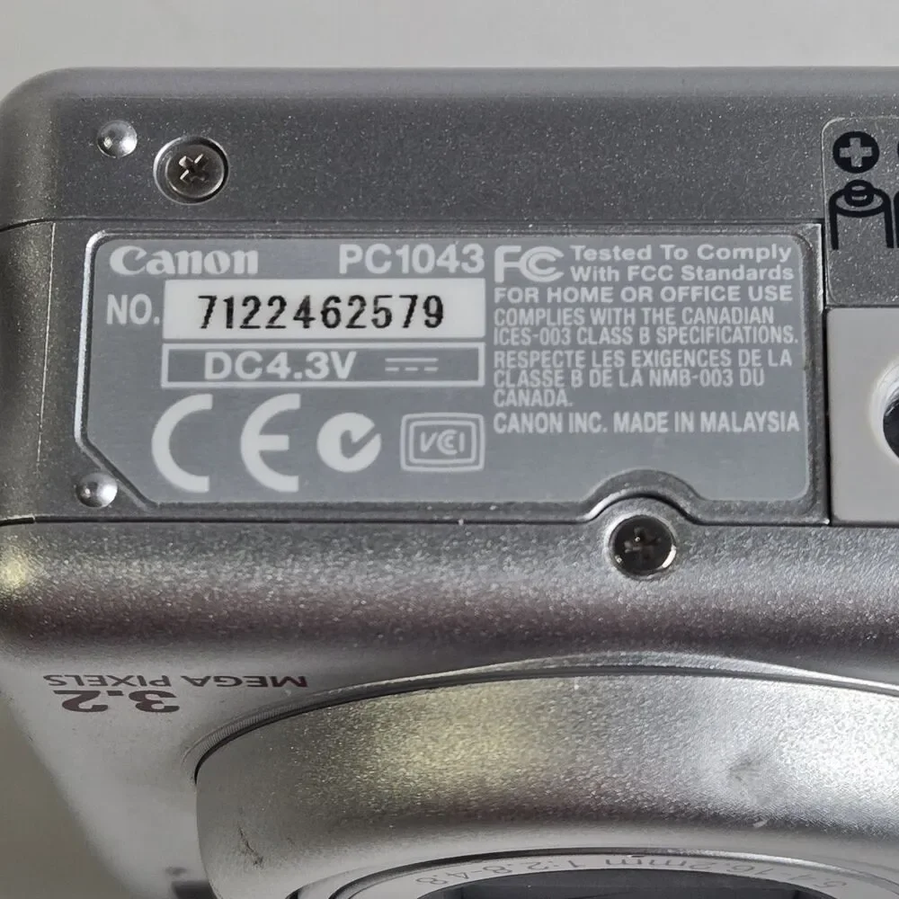 Canon PowerShot A70 3.2MP Digital Camera- For Parts - As Is